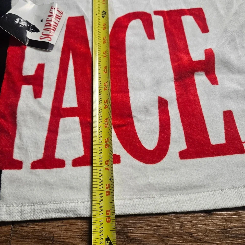 Scarface Tony Montana Beach Towel 100% Cotton 30x60 Universal Studios NWT